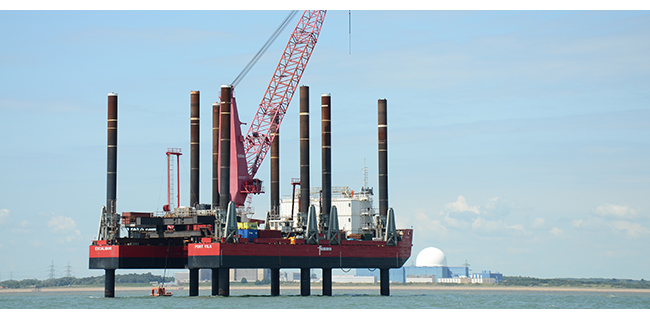 Offshore geophysical surveying off Sizewell beach