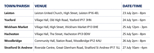 Stage 4 Consultation timetable of events