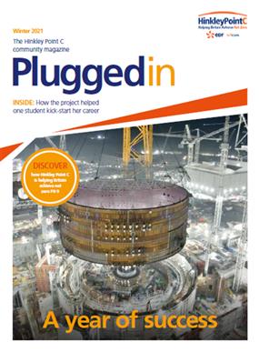 Front cover of the latest edition of the plugged in newsletter