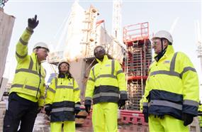 Secretary OF State for Business, Energy and Industrial Strategy, Kwasi Kwarteng visiting Hinkley Pont C