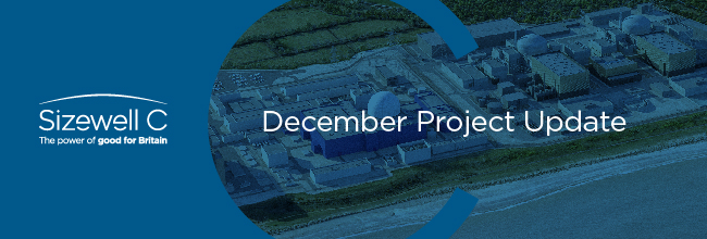 Header graphic which says Project Update December 2023