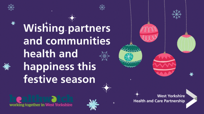 Wishing partners and communities health and happiness this festive season